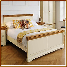 Mua Giường ngủ gỗ sồi Tundo màu tự nhiên 215 x 195 x 105cm