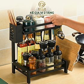 Kệ Gia Vị Nhà Bếp 2 Tầng  Đa Năng