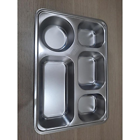 Mua Khay cơm phần inox 304 cao cấp 5 ngăn lớn