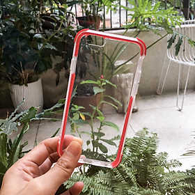 Ốp lưng dành cho Iphone trong suốt - chống sock viền màu