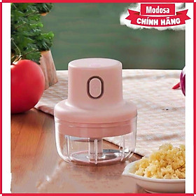 Mua Máy Xay Modosa Mini Sạc Điện Xay Hành  Tỏi  Rau Củ Dung Tích 250Ml - Hàng Chính Hãng