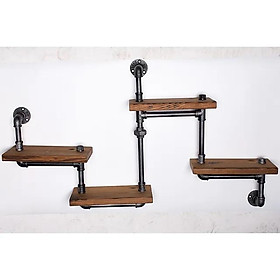 GIá kệ 4 tầng lắp ráp độc đáo treo tường trang trí