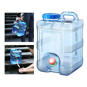 Water Containers, Camping Water Storage Jug Drink Dispenser with Spigot, Water Canteen for Outdoor Camping Hiking Picnic Hunting