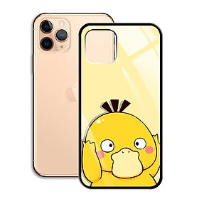 Ốp Lưng Kính Cường Lực cho điện thoại Iphone 11 Pro - 0378 7802 PSYDUCK04  - Cúc Họa Mi - Hàng Chính Hãng