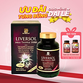 Viên Uống Bổ Gan Dr Natural Liversol Milk Thistle 35000 60 Viên | Giúp Bổ Gan, Phục Hồi Tế Bào Gan, Tăng Cường Chức Năng Gan - Hàng Chính Hãng