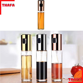 Bình xịt dầu ăn, xịt gia vị dạng phun sương chai thủy tinh 100ml - hàng chính hãng THAFA