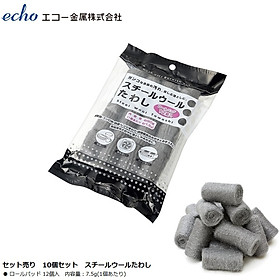 Mua Set 12 cuộn mút cọ rửa xoong nồi Echo Metal - Hàng nội địa Nhật Bản nhập khẩu chính hãng
