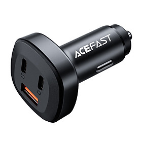 Sạc xe hơi ACEFAST 66W 3 cổng 2xUSB-C + USB-A - B3 - Hàng Chính Hãng