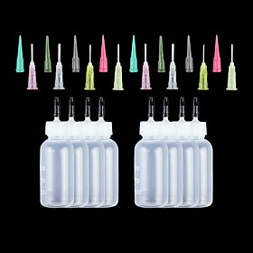 30ml  Pigment Oil Syringe Bottles With Precision Needle Tips 8 Set