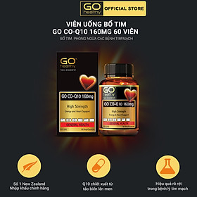 GO Co Q10 160MG 60 VIÊN- Viên uống bổ tim nhập khẩu chính hãng GO Healthy New Zealand