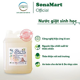 Nước giặt xả 2 trong 1 hương nước hoa comfo sinh học SONA 10 KG giặt máy