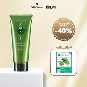 Sữa rửa mặt hỗ trợ trị mụn chiết xuất Lô Hội Naris Cosmetic Alodew Mild Foam (100g) – Hàng Chính Hãng