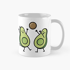 Cốc sứ Quả Bơ cute Handball basketball