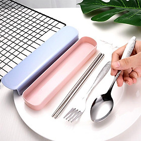 Mua Hộp Đựng Cơm Giữ Nhiệt Lúa Mạch Chia 3 Ngăn PANTONE - Tặng Kèm Đũa Thìa Tiện Lợi Cho Dân Văn Phòng