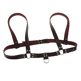 Leather Body Chest Half Harness Belt Bralette Adjustable Strappy Tops Unisex