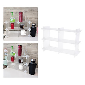 Acrylic Storage Rack Standing Shelf Bathroom Kitchen Storage Organization Matte