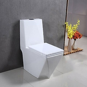 Mua Bồn cầu 1 khối kiểu kim cương sang trọng