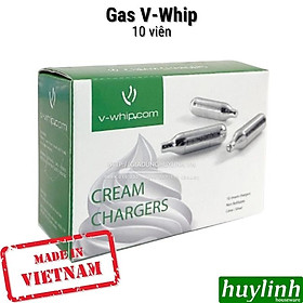 Gas làm kem V-Whip dùng cho bình xịt kem tươi hộp 10 viên