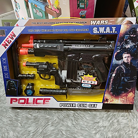 Hộp quà tặng cho các bé Đồ chơi mp5 tập làm police mới