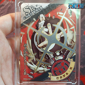 Bartholomew Kuma OP01 SR21 Thẻ OnePiece Bạo chúa cựu thất vũ hải Anime One Piece hiệu ứng phản quang 1459 NF4 1-10