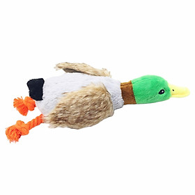 Dog Squeaky Toys Duck Plush Toy Cat Dog Chew  Interactive Squeaker