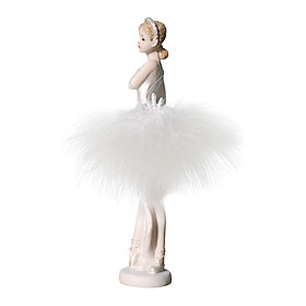 Hình ảnh Dance Girl Statue Decor Decorative Girl Figurine for Furnishings Shelf Decor