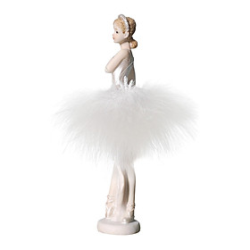Dance Girl Statue Decor Decorative Girl Figurine for Furnishings Shelf Decor