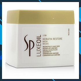 Dầu hấp ủ phục hồi tóc hư tổn cao cấp Wella SP Keratin Luxe Oil hair mask 400ml chính hãng Đức