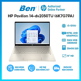 Mua Laptop HP Pavilion 14-dv2050TU 6K7G7PA (i3-1215U/4Gb/256GB SSD/14FHD/VGA ON/Win11/ Gold) - Hàng chính hãng