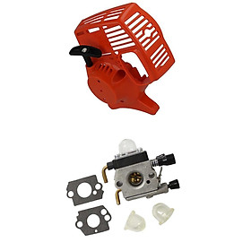 Starter + Carburetor Fits for STIHL FS38 FS45 Fits STIHL FS46 FS55