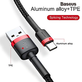 Mua Cáp sạc nhanh Baseus cafule type c quick charge 3.0 và dây sạc truyền dữ liệu tốc độ cao 3A  bọc dù chống đứt - hàng chính hãng