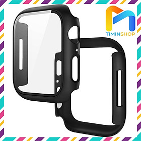 Ốp Apple Watch series 7 41/ 45mm - Chất PC + Kính cường lực (OAWCL)