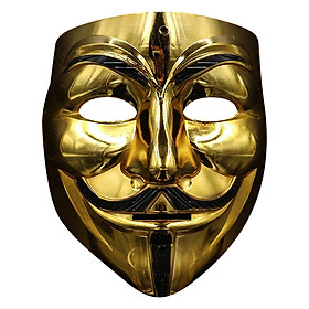 Mặt Nạ Vendetta Guy Fawkes Vàng/Bạc