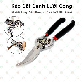 Kéo Cắt Tỉa Cành Cây Lưỡi Cong KhoNCC Hàng Chính Hãng