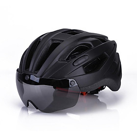 Mũ bảo hiểm siêu nhẹ cho xe đạp có kính bảo hộ