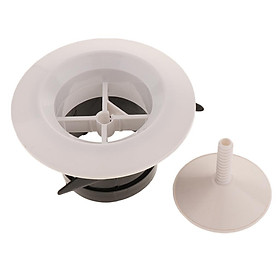 White Round Adjustable Exhaust Vent for Car and Boat Fittings