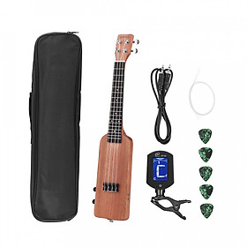 Đàn Ukulele Concert Điện Ammoon (Kèm Phụ Kiện) - 23inch