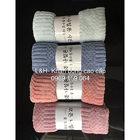 Mua Khăn lau đầu  gội đầu  lông cừu  hạt gạo  KT 35x75cm