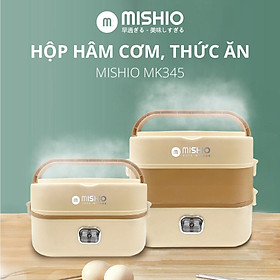 Mua Hộp Hâm Cơm - tiệt trùng bình sữa Mishio MK345 kèm 4 hộp đựng inox 304