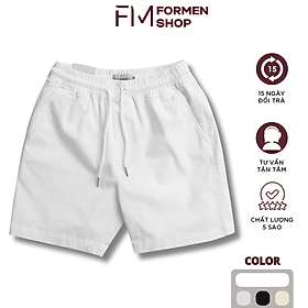 Quần short kaki nam lưng thun, chất kaki cao cấp mềm mịn, có size 95KG - FORMEN SHOP - FMPS227