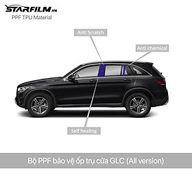 Mercedes Benz GLC200/250/300  2022 PPF TPU Trụ bóng chống xước tự hồi phục STARFILM