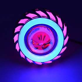 Đèn Pha Led Gương Cầu Lốc Xoáy A6 + Tặng 1 Đèn lazer đuôi xe ô tô, xe máy chống sương mù