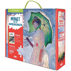 Bộ Tranh Ghép Hình 300 Pcs kèm sách - Monet And The Impressionists - Art Treasures