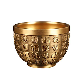 Brass Fu Bowl Folk Housewarming Gift Chinese Traditional Feng Shui Bowl
