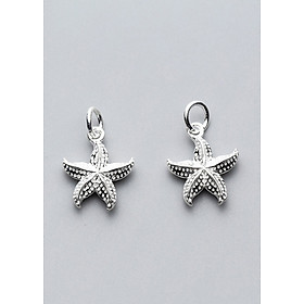 Combo 2 cái charm bạc hình sao biển treo - Ngọc Quý Gemstones