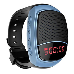 Đồng hồ mới Loa Bluetooth Thể thao ngoài trời Hỗ trợ FM Thẻ Tf Đồng hồ Loa Bluetooth Đồng hồ đeo tay Radio Màu sắc: xanh dương