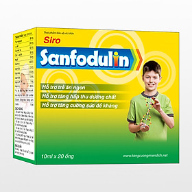 Thực phẩm chức năng Siro Sanfodulin 10ml x 20 ống - Miễn dịch khỏe