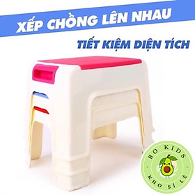 Mua Ghế đẩu hai màu Việt Nhật (MS: 2010)  Ghế nhựa thấp ngồi nhà tắm