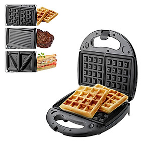 Waffle Maker Sandwich Maker Sandwich Grill Panini Press Grill Toast Machine 3-in-1 Detachable Non-stick Coating