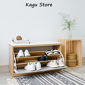 Mua Tủ giày dép thông minh gỗ 1 tầng   tủ giày kèm ghế ngồi  kệ giày thông minh  hộp giày